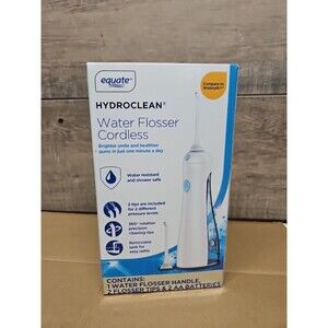 Hydroclean Cordless Water Flosser with Removable Tank, 2 Pressure Cleaning Tips